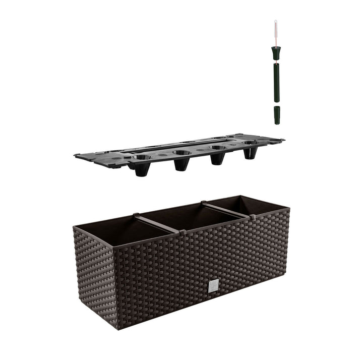 Prosperplast rattan virágcserép Rato Case DRTC500 440U umbra