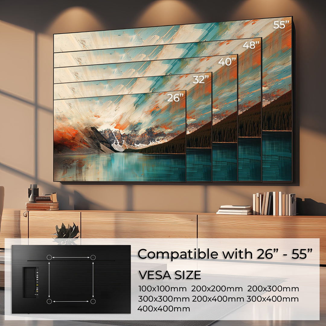 Univerzális 26-55" 40kg TV tartó Maclean MC-862 fekete max vesa 400x400