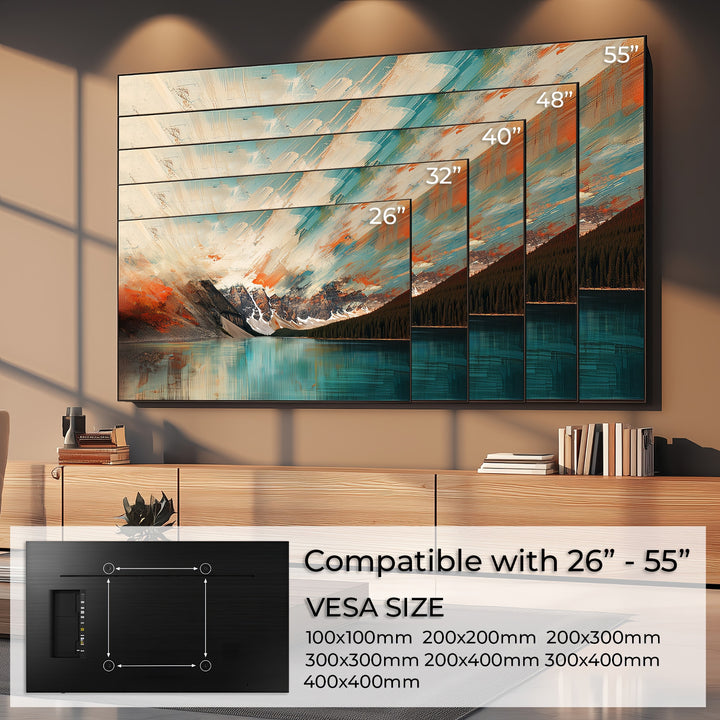 Univerzális 26-55" 40kg TV tartó Maclean MC-862 fekete max vesa 400x400
