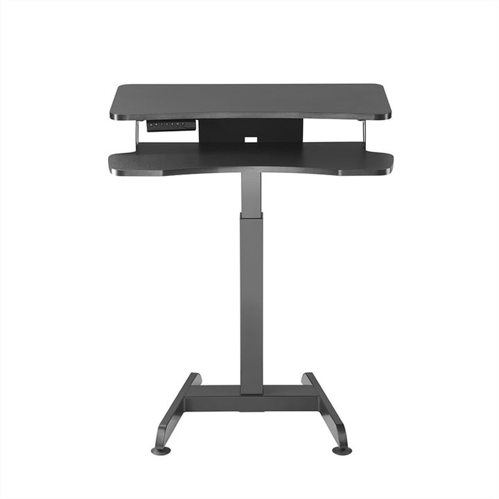 Elektromos íróasztal, asztal, munkaállomás, állítható magasságú, Maclean MC-835 max. magasság 122cm max. 37 kg - ülő és álló munkavégzéshez