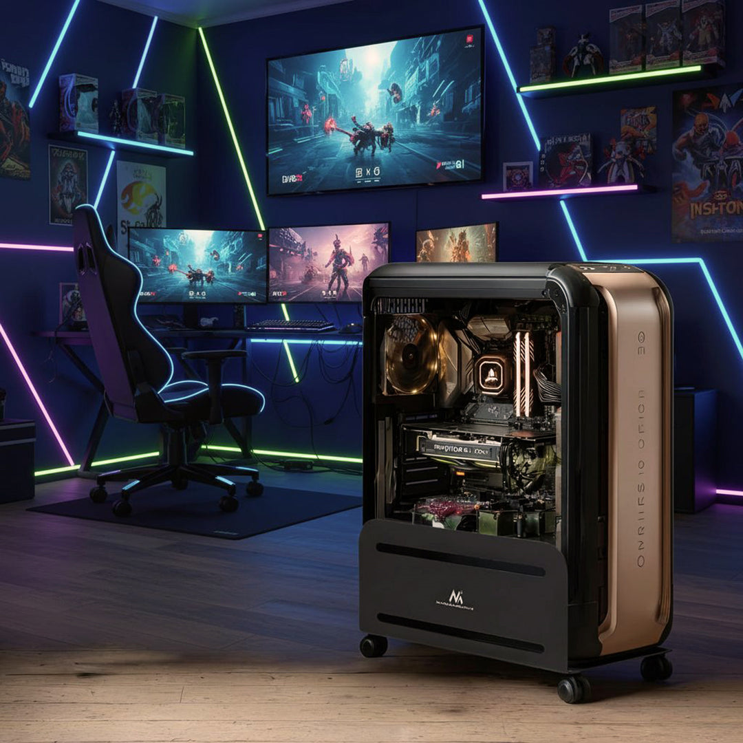 Kerekes CPU számítógép-tartó kocsi MC-851 10kg max.