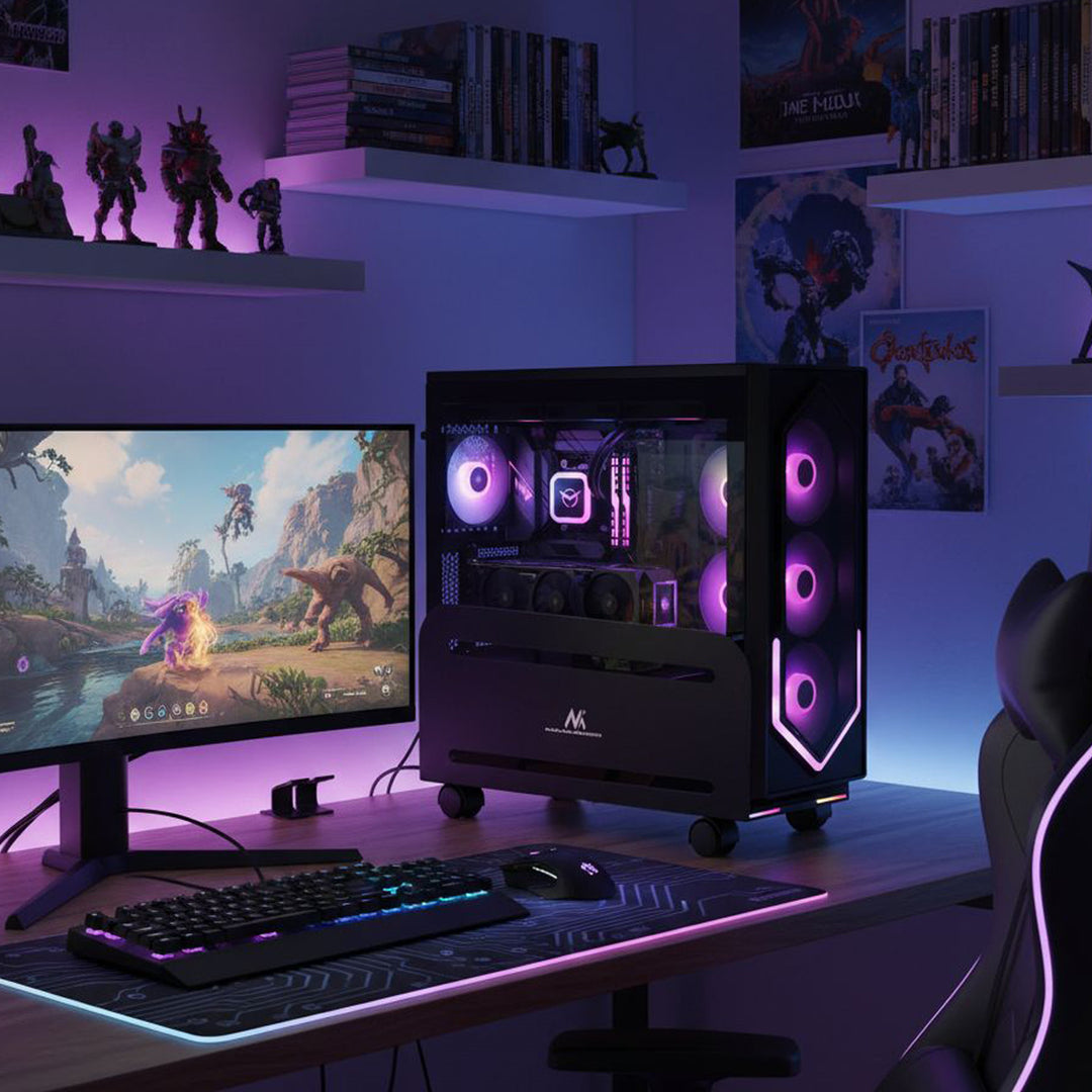 Kerekes CPU számítógép-tartó kocsi MC-851 10kg max.