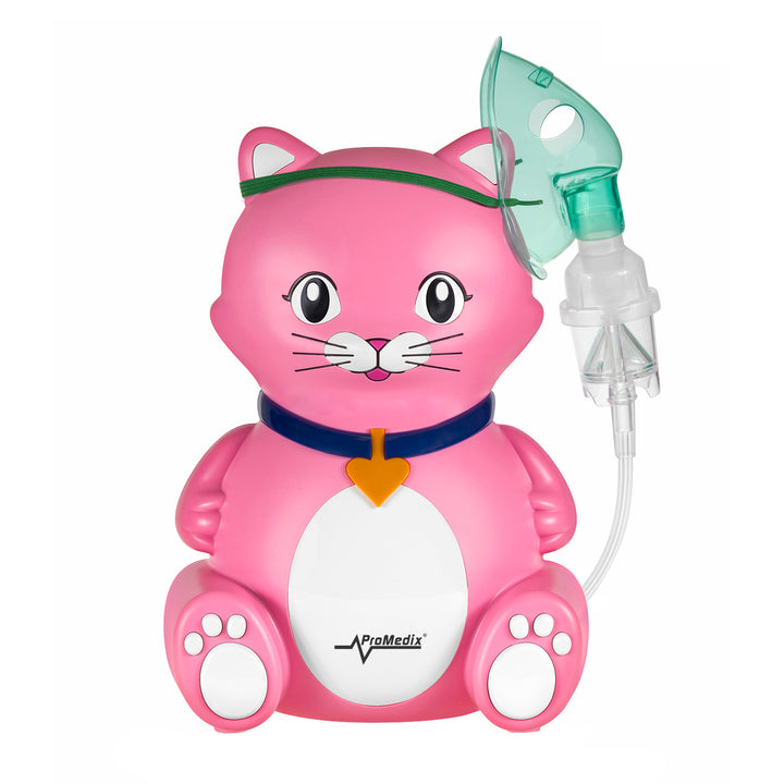 Promedix PR-816 gyermek inhalátor macska, porlasztó készlet, maszkok, szűrők UK változat