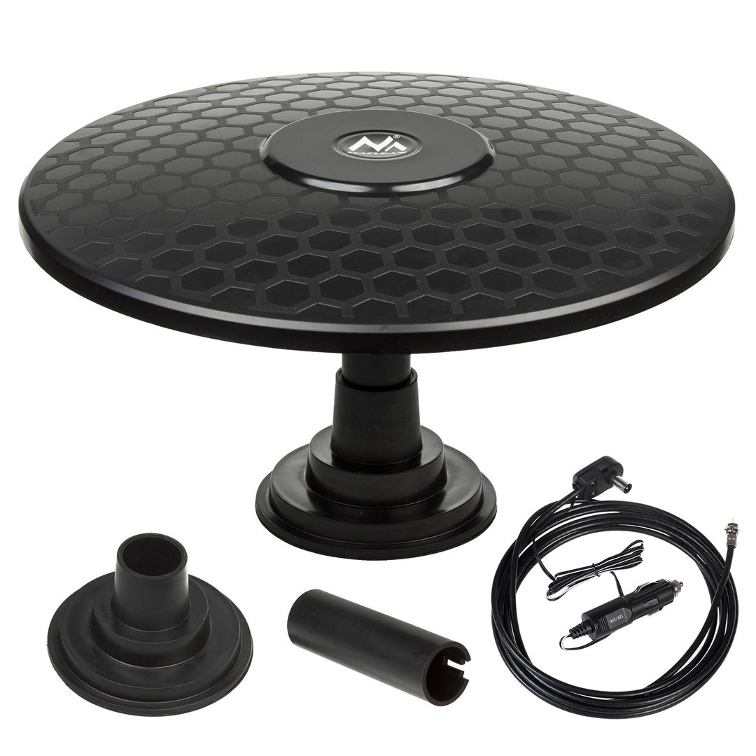 Aktív omni-direkcionális DVB-T/T2 H.265 HEVC antenna Maclean MCTV-945 12/24V mágneses
