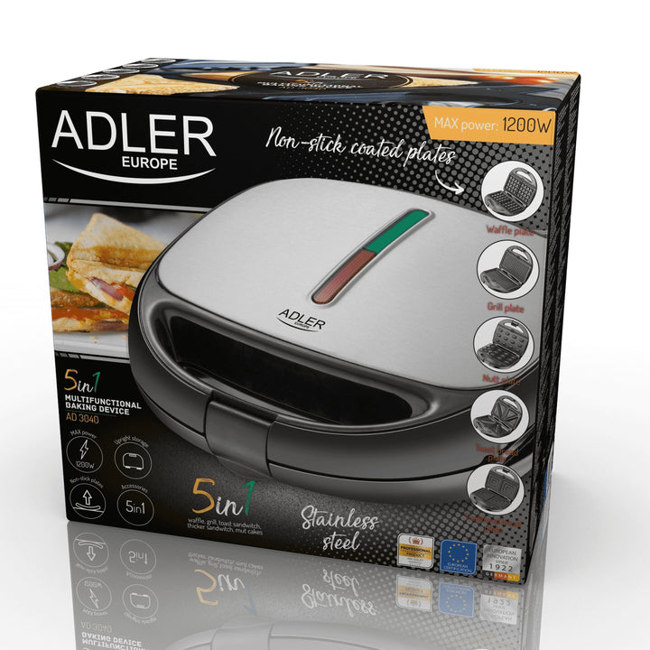 Multifunkciós kenyérpirító Adler AD 3040 1200W 5 funkcióval