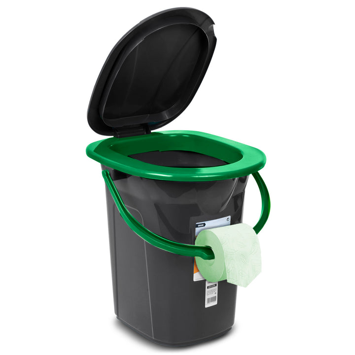 GreenBlue GB320BG turista WC fekete és zöld színű