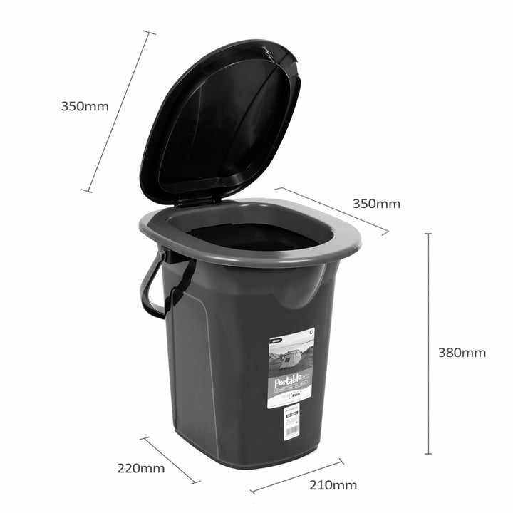 GreenBlue GB320BG turista WC fekete és zöld színű