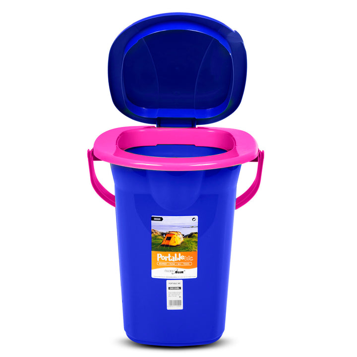 GreenBlue GB320BR utazó WC, tengerészkék és rózsaszín