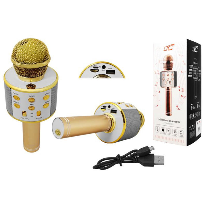 Bluetooth mikrofon hangszóróval LTC MIC100 rózsa arany