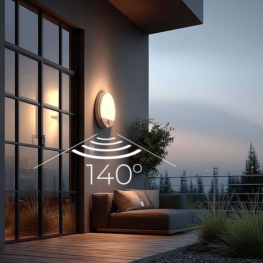 Infravörös mozgásérzékelő LED lámpa MCE291 W 1100lm 15W IP54 Maclean Energy szín fehér
