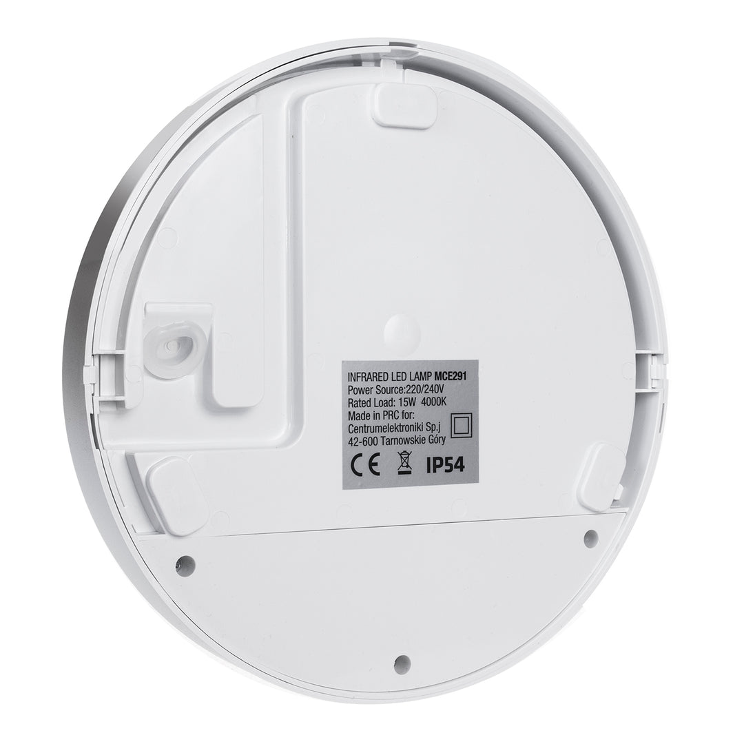 Infravörös mozgásérzékelő LED lámpa MCE291 W 1100lm 15W IP54 Maclean Energy szín fehér