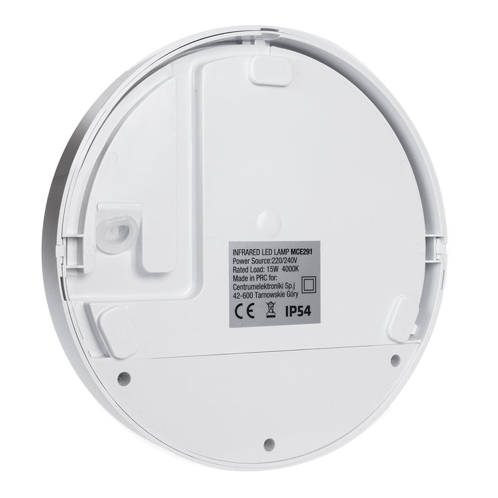 Infravörös mozgásérzékelő LED lámpa MCE291 W 1100lm 15W IP54 Maclean Energy szín fehér