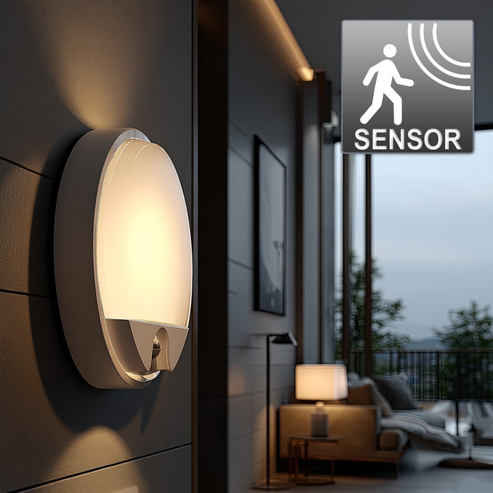 Infravörös mozgásérzékelő LED lámpa MCE291 W 1100lm 15W IP54 Maclean Energy szín fehér