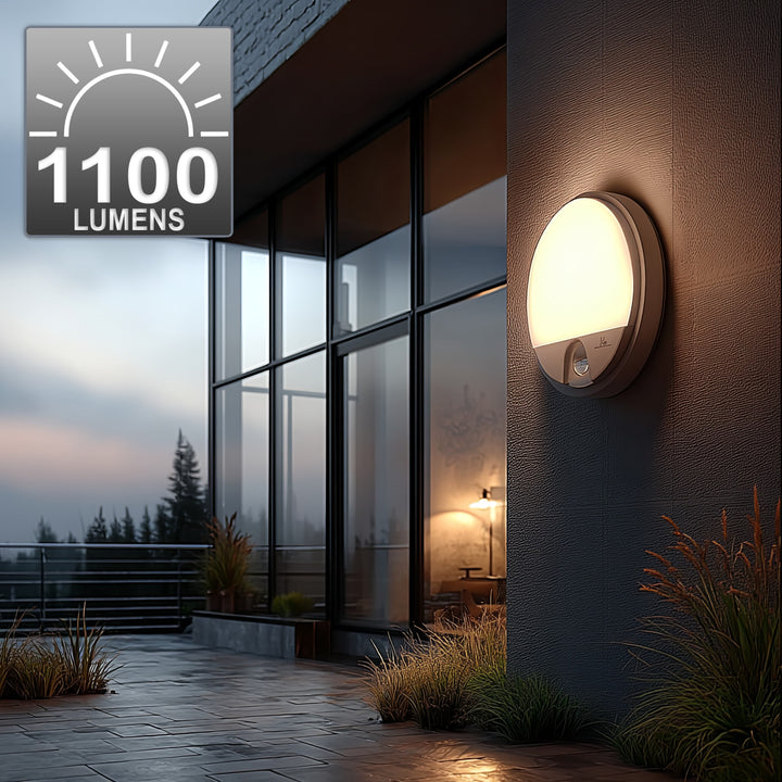 Infravörös mozgásérzékelő LED lámpa MCE291 W 1100lm 15W IP54 Maclean Energy szín fehér