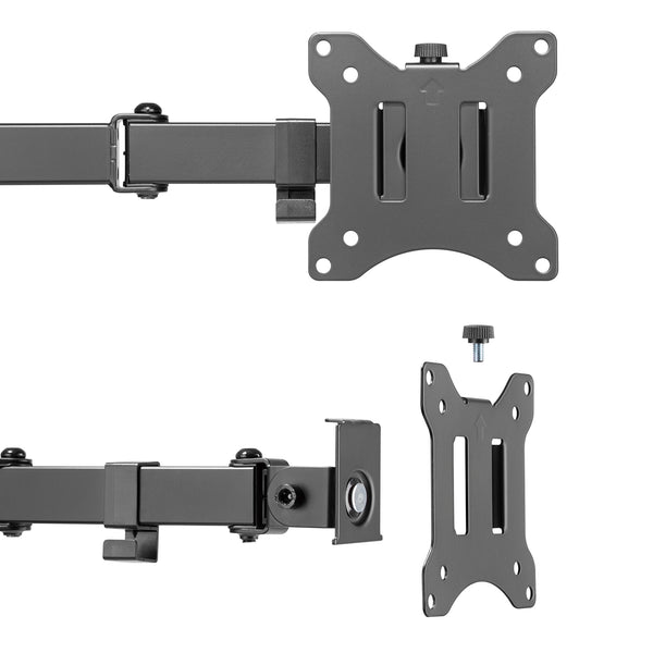 Íróasztali tartó LCD monitorhoz Maclean MC-883 17-32" 8kg vesa 75x75 és 100x100 dupla karos asztali tartó