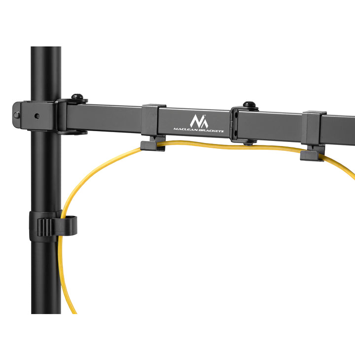 Íróasztali tartó LCD monitorhoz Maclean MC-883 17-32" 8kg vesa 75x75 és 100x100 dupla karos asztali tartó