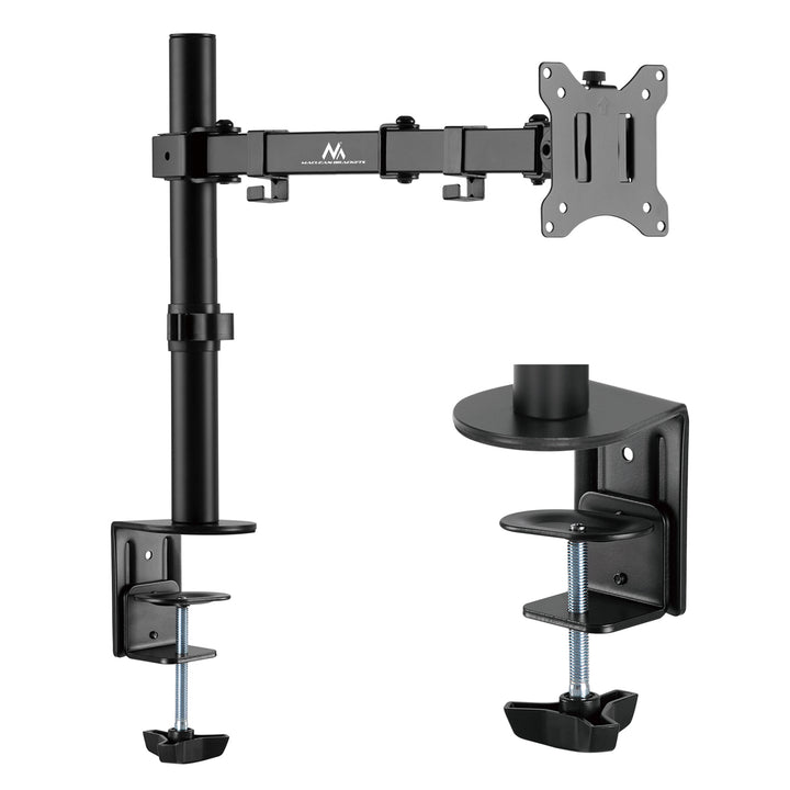Íróasztali tartó LCD monitorhoz Maclean MC-883 17-32" 8kg vesa 75x75 és 100x100 dupla karos asztali tartó