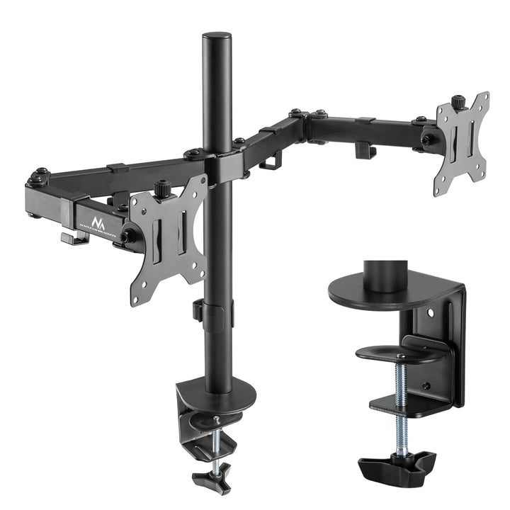 Maclean MC-884 asztali tartó 2 LCD monitorhoz 17-32" 2x 8kg (max. 16kg) vesa 75x75 és 100x100