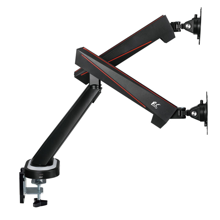 NanoRS RS887 17-32" 2x 8kg (max. 16kg) vesa 75x75 és 100x100 gaming mount 2 LCD monitorhoz