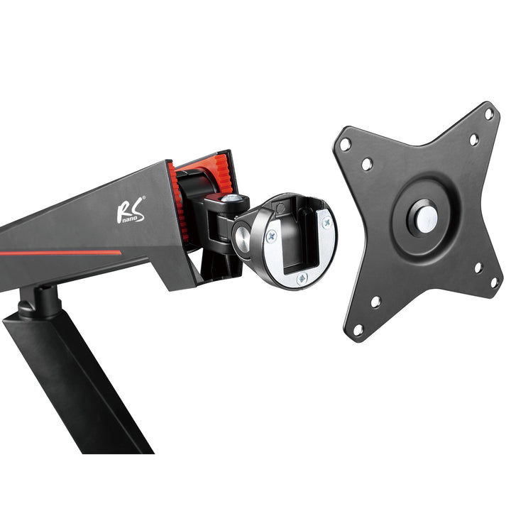 NanoRS RS887 17-32" 2x 8kg (max. 16kg) vesa 75x75 és 100x100 gaming mount 2 LCD monitorhoz