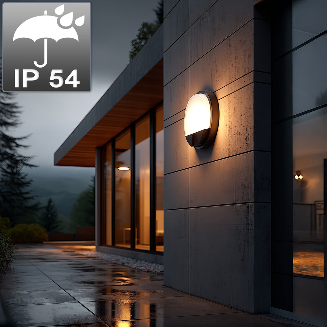 Infravörös mozgásérzékelő LED lámpa MCE291 GR 1100lm 15W IP54 Maclean Energy szín szürke