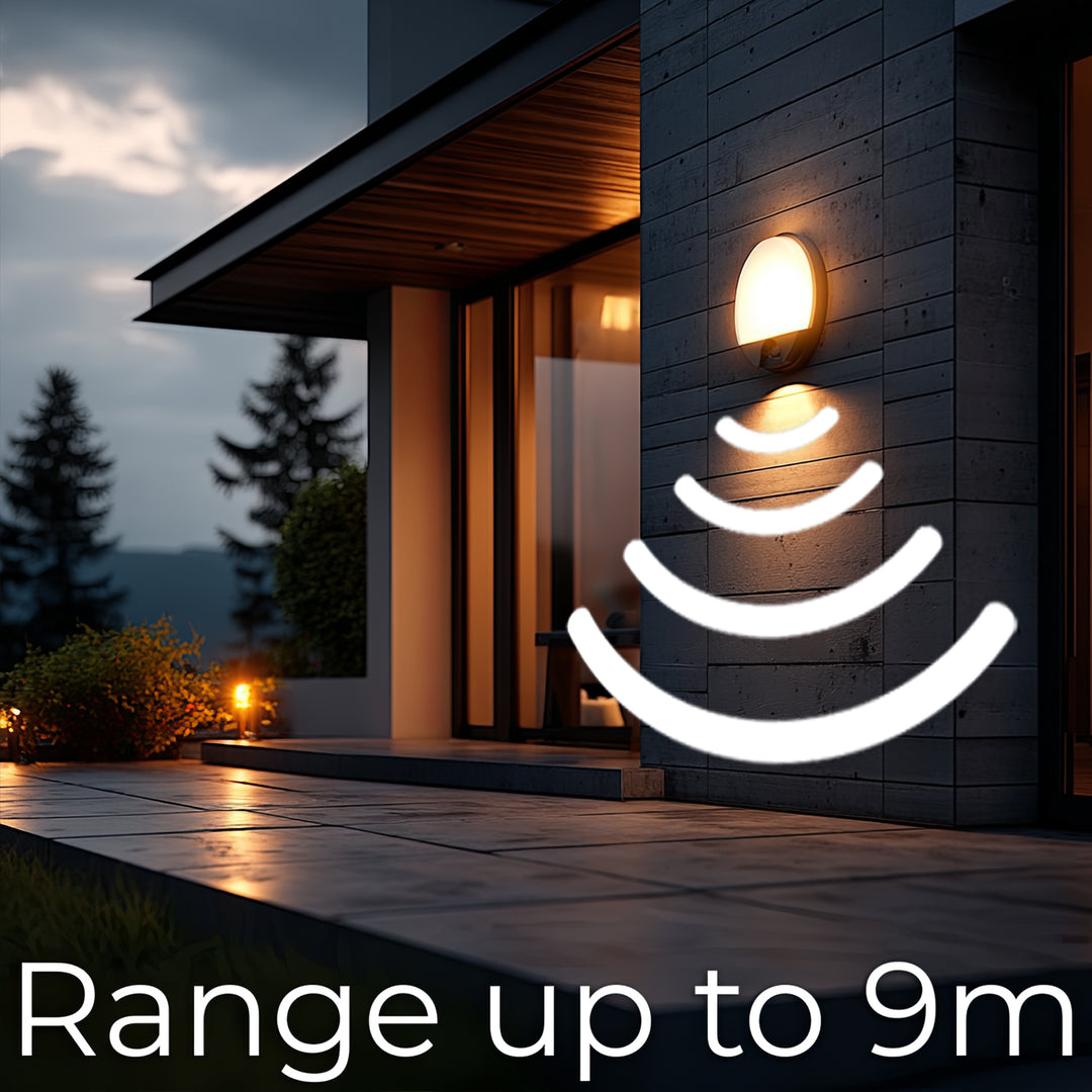 Infravörös mozgásérzékelő LED lámpa MCE291 GR 1100lm 15W IP54 Maclean Energy szín szürke