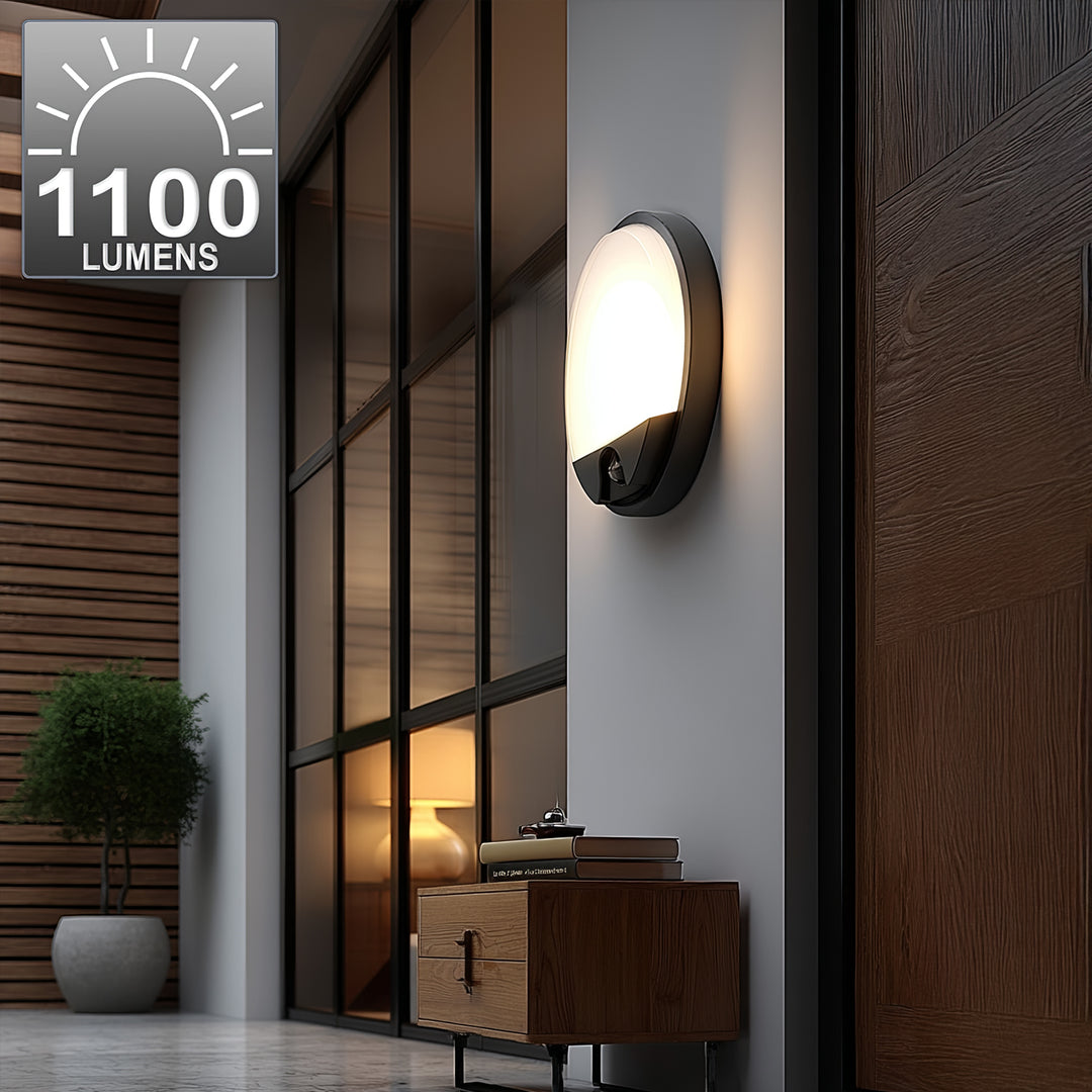 Infravörös mozgásérzékelő LED lámpa MCE291 GR 1100lm 15W IP54 Maclean Energy szín szürke