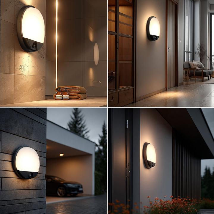 Infravörös mozgásérzékelő LED lámpa MCE291 GR 1100lm 15W IP54 Maclean Energy szín szürke
