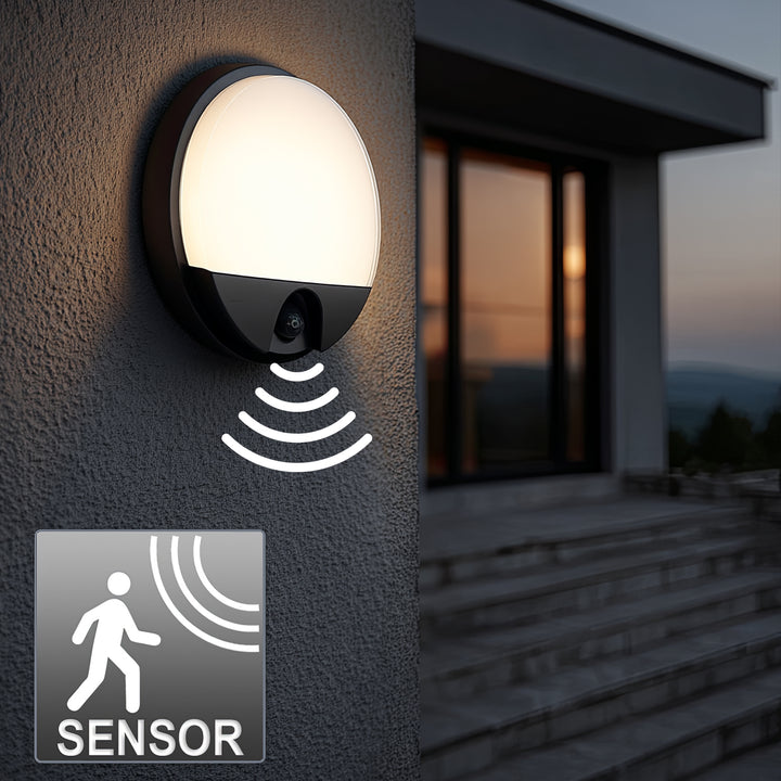 Infravörös mozgásérzékelő LED lámpa MCE291 GR 1100lm 15W IP54 Maclean Energy szín szürke