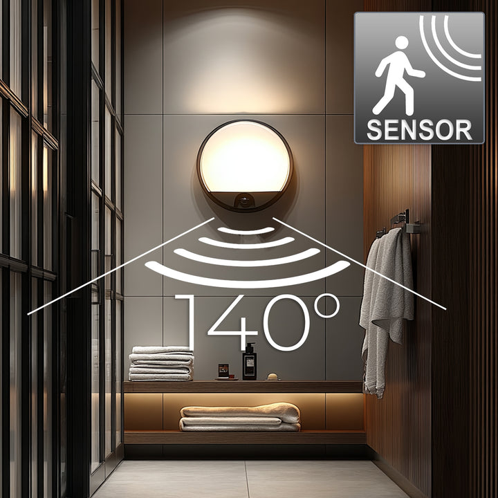 Infravörös mozgásérzékelő LED lámpa MCE291 GR 1100lm 15W IP54 Maclean Energy szín szürke
