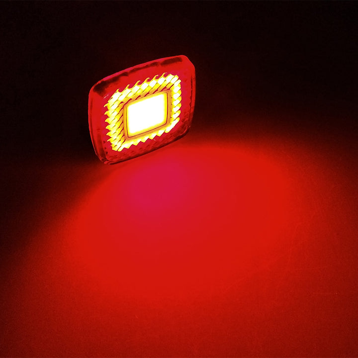 Kerékpár hátsó lámpa USB AUTO STOP szürkületérzékelő Maclean Energy MCE355 COB LED max.125lm acu 450mAh