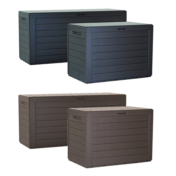 Időjárásálló kerti láda Woodebox 280L MBWL280 umbra