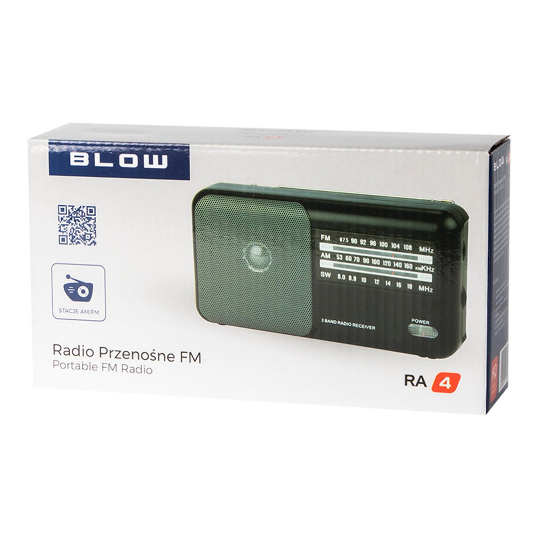 Mobil analóg rádió AM/FM RA4 Blow 2x R20 akkumulátorok