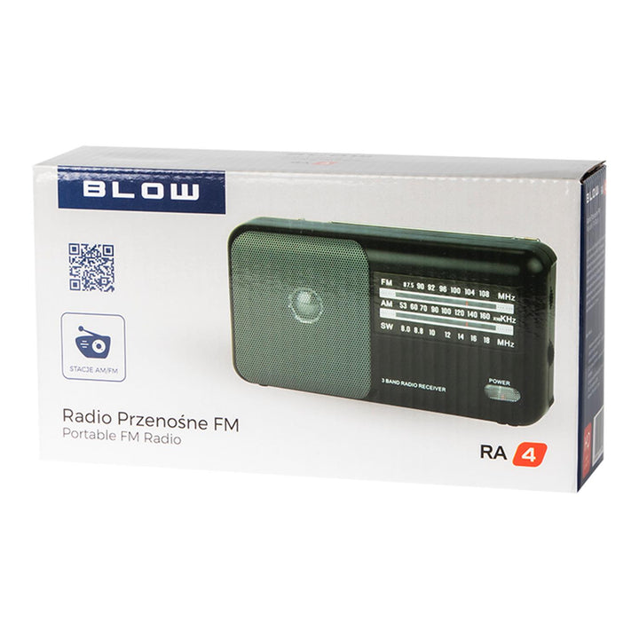 Mobil analóg rádió AM/FM RA4 Blow 2x R20 akkumulátorok