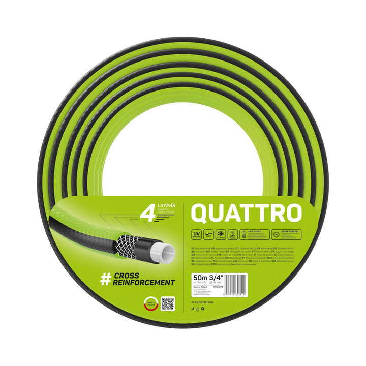 Cellfast Quattro 3/4'' kerti tömlő 50m 4 rétegű keresztszövésű fonott tömlő