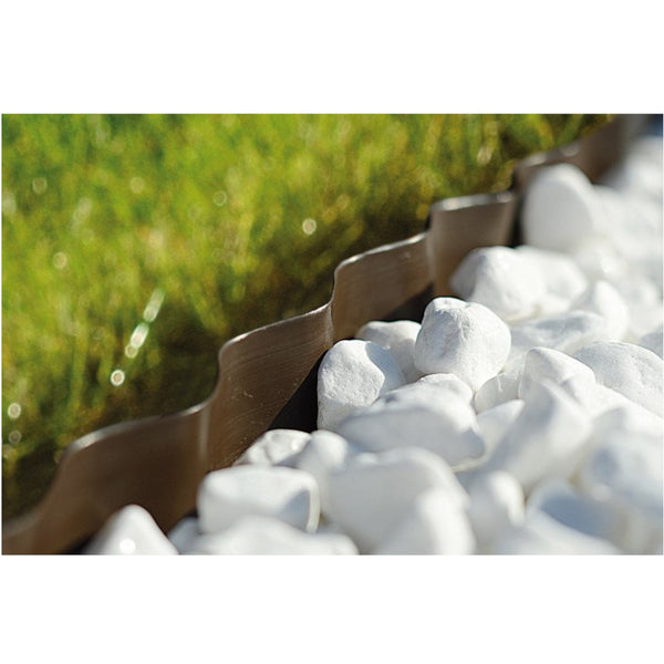 Hullámos kerti szegély 15cm x 9m Cellfast barna