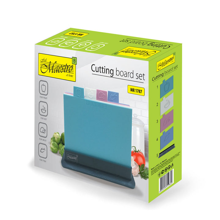 Négy különböző színű táblából álló készlet Maestro állványon MR1787