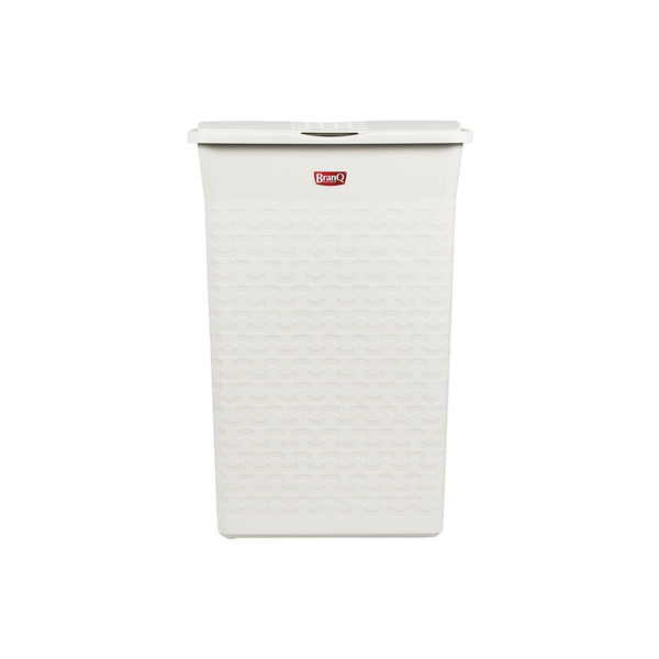 Téglalap alakú szennyeskosár BranQ Cotton 55L - fehér