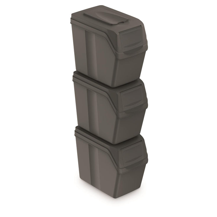 Sortibox 3x20L szürke ISWB20S3 újrahasznosító szemetes szett