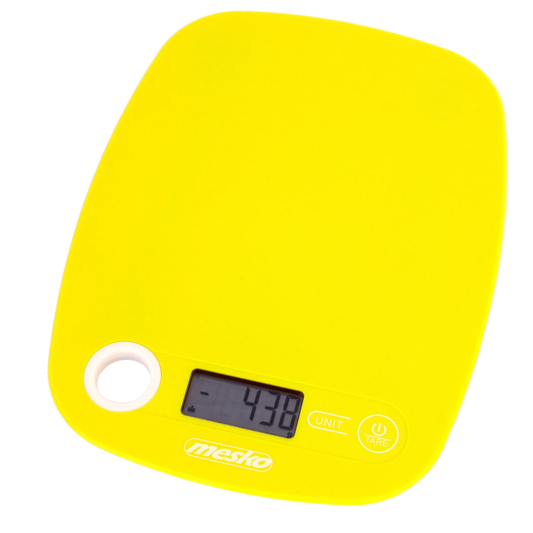Elektronikus LCD konyhai mérleg Mesko MS3159 sárga