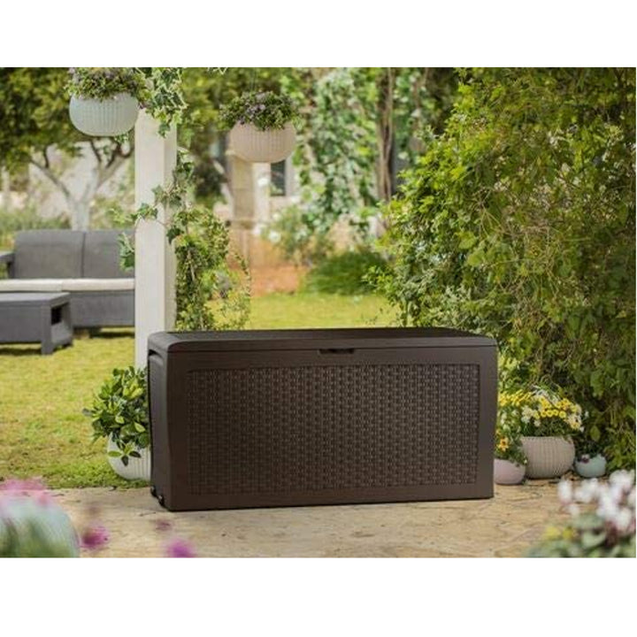 KETER LÁDA ERKÉLYRE, KERTI SZAMOA RATTAN 270 BOX