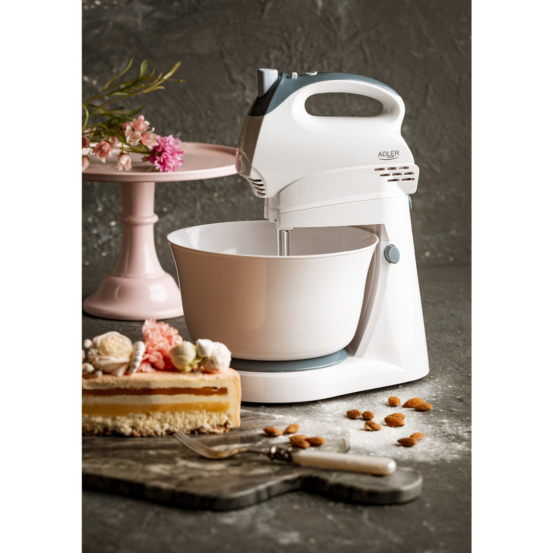 Adler AD 4202 kézi mixer forgó tállal és motorral