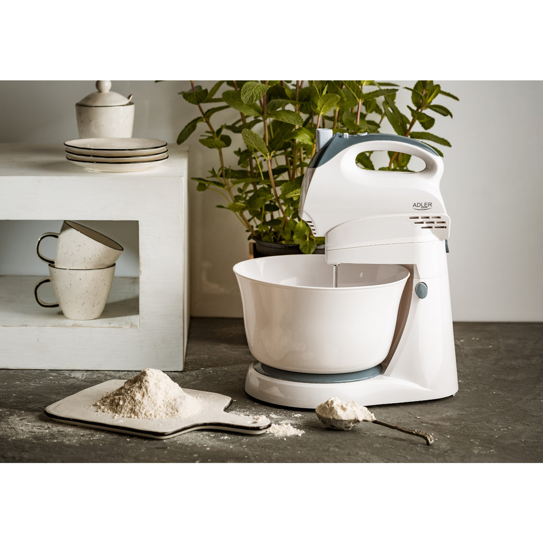 Adler AD 4202 kézi mixer forgó tállal és motorral
