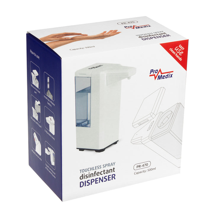 Automatikus fertőtlenítő folyadék adagoló tartály 500ml 4 AA elemhez Promedix PR-470