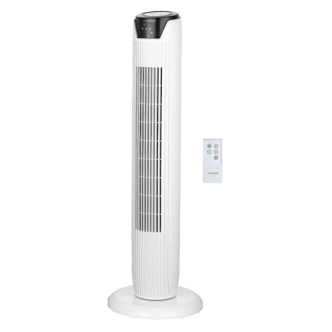 Concept VS5100 oszlopos ventilátor távirányítóval - fehér színben