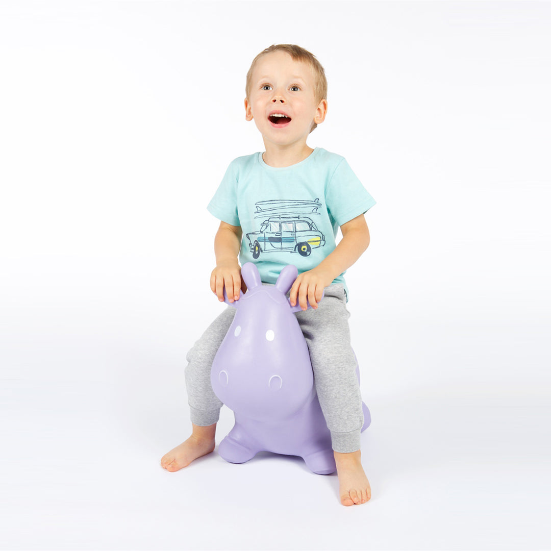 Hoppimals gumiugró tehén lila - hatalmas és egyedi ugrálós móka