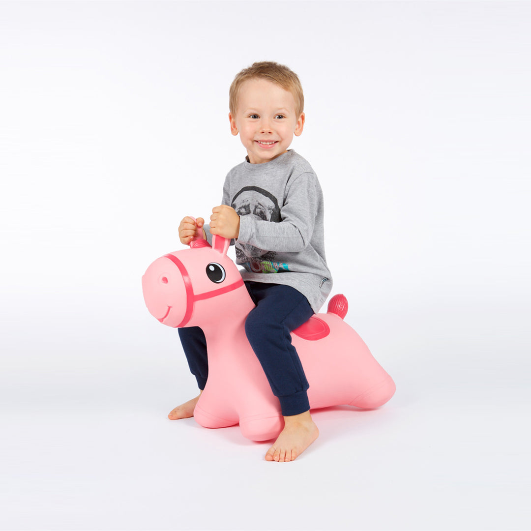 Hoppimals gumi ugró ló rózsaszín - hatalmas és egyedi ugró móka