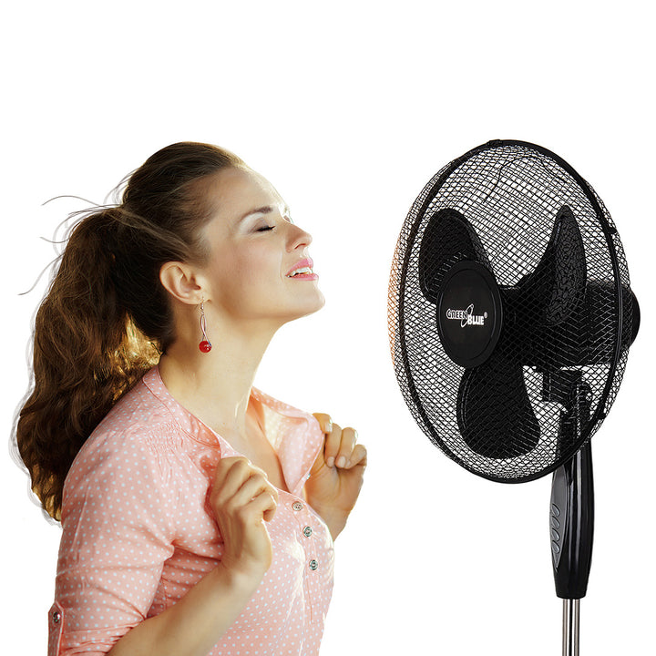 GreenBlue 40W-os padlóventilátor 3 ventilátor teljesítményszinttel 1,25m magas 1,5m kábel távirányítóval és időzítővel 7,5h-ig GB580