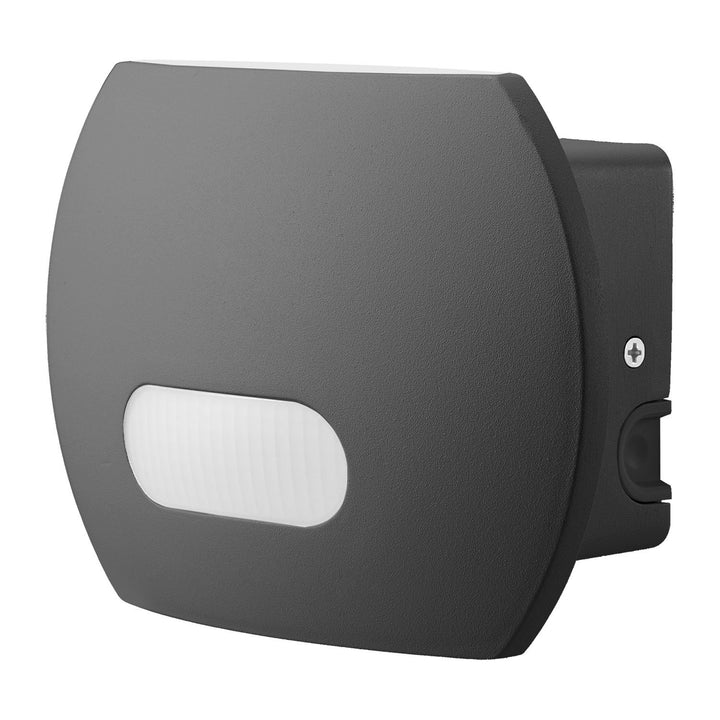 Maclean Energy MCE366 - PC+ALU, 20W (1600lm) semleges fehér 4000K IP65 szürke LED fali lámpa PIR érzékelővel