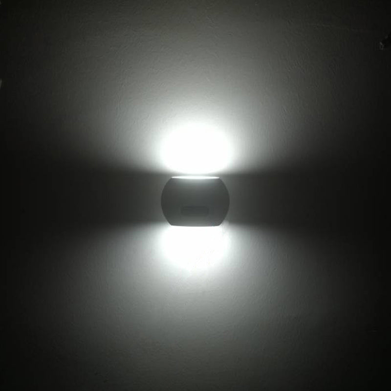 Maclean Energy MCE366 - PC+ALU, 20W (1600lm) semleges fehér 4000K IP65 szürke LED fali lámpa PIR érzékelővel